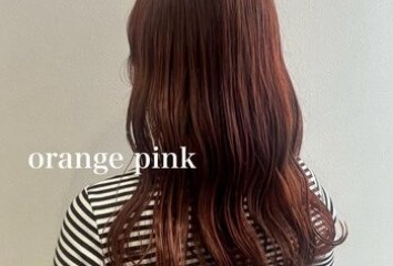 【chihiro blog】オレンジピンクカラー～ｎｏｉｓｅ　ｈａｉｒ(ノイズヘア　大手町店)永田　千尋ブログ