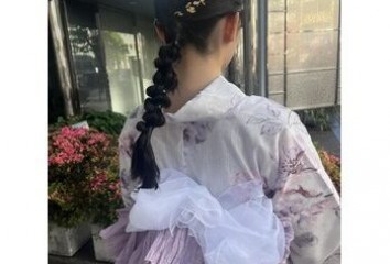 【らんブログ】とうかさんヘアセット着付け～noise  hair(ノイズヘア　大手町店)森脇　蘭ブログ