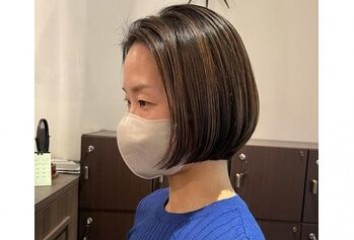 【らんブログ】白髪ぼかしハイライト×内巻きボブ～noise  hair(ノイズヘア　大手町店)森脇　蘭ブログ