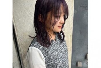 暗めパープル～Lien(リアン　中区立町)園山　七彩ブログ