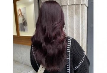 【すみブログ】暗めボルドーカラー～Lien(リアン　中区立町)都間　すみれブログ