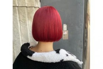 【すみブログ】丸みボブ×チェリーピンク～Lien(リアン　中区立町)都間　すみれブログ