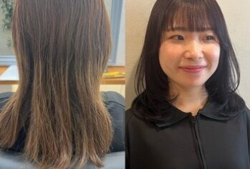 レイヤーカット×ダークラベンダーグレージュ～Lien(リアン　中区立町)園山　七彩ブログ