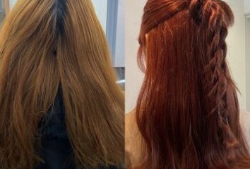【すみブログ】ブリーチなしオレンジカラー～Lien(リアン　中区立町)都間　すみれブログ