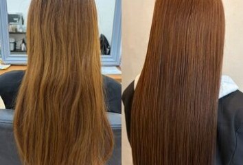 ブリーチなしダブルカラー×モカブラウン～Lien(リアン　中区立町)園山　七彩ブログ