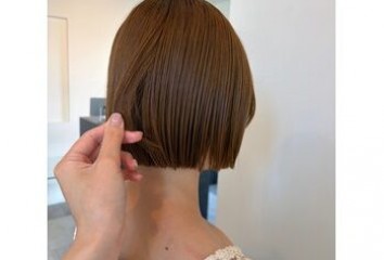 オリーブベージュ×ミニボブ～Luora(ルオラ　並木店)園山　七彩ブログ