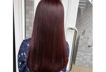 ブリーチなしダブルカラー×ワインレッド～Luora(ルオラ　並木店)園山　七彩ブログ