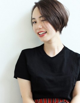 【大人可愛い】前下がりボブ