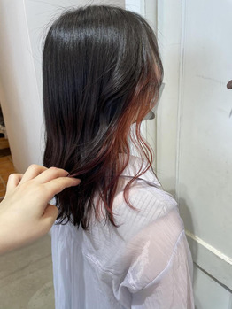 【すみブログ】ブラッドオレンジインナー～noise  hair(ノイズヘア　大手町店)都間　すみれブログ