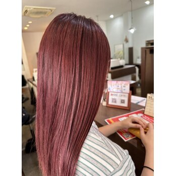 “momo”～Cherry red～voice hair(ボイスヘア　東原店)藤尾　萌々ブログ