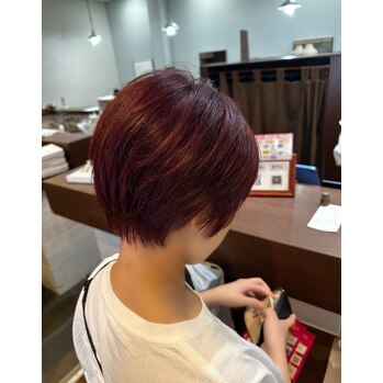 “momo”～pink color～voice  hair(ボイスヘア　東原店)藤尾　萌々ブログ