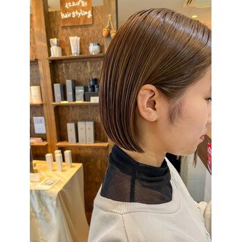 耳かけスッキリボブ～voice  hair(ボイスヘア　東原店)中本　貴之ブログ
