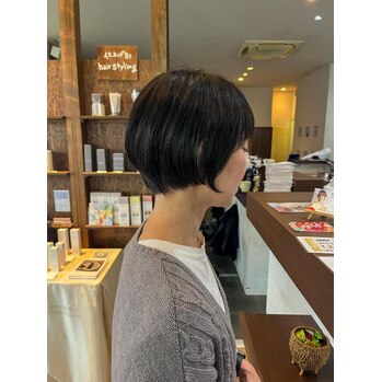 ミニボブ風ショート~voice hair(ボイスヘア 東原店)中本 貴之ブログ