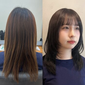 レイヤーカット×暗めカラー～Lien(リアン　中区立町)園山　七彩ブログ