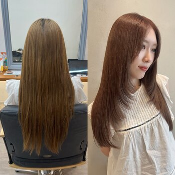 レイヤーカット×ブリーチなしダブルカラー～Lien(リアン　中区立町)園山　七彩ブログ