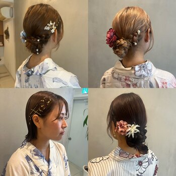 浴衣着付け×ヘアセット～Lien(リアン　中区立町)園山　七彩ブログ