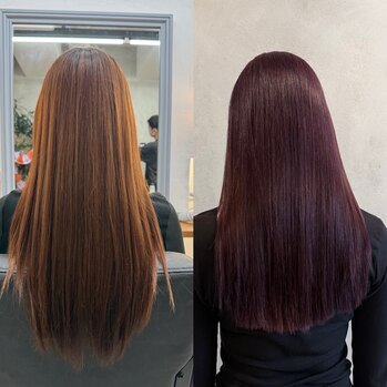 【すみブログ】ブリーチなしパープルカラー~Lien(リアン 中区立町)都間 すみれブログ