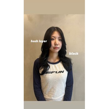 ハッシュカット×ブラック～Lien(リアン　中区立町)園山　七彩ブログ