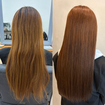 ブリーチなしダブルカラー×モカブラウン～Lien(リアン　中区立町)園山　七彩ブログ