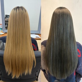 ブリーチ×オリーブグレージュ～Lien(リアン　中区立町)園山　七彩ブログ