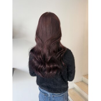 ブリーチなしダブルカラーラベンダーピンク～Luora(ルオラ　中区中町)都間　すみれブログ