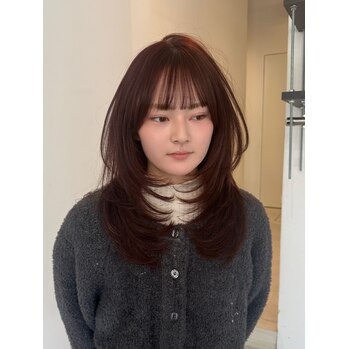 ブリーチなしダブルカラーレイヤーカット～Luora(ルオラ　中区中町)都間　すみれブログ