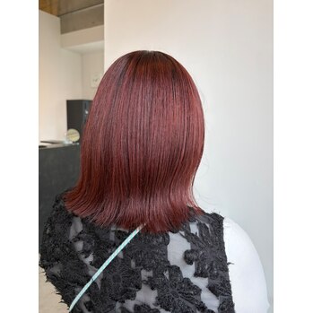 ブリーチなしダブルカラーでピンクカラー～Luora(ルオラ　中区中町)園山　七彩ブログ