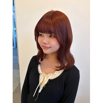 ブリーチなしダブルカラー×ピンクブラウン～Luora(ルオラ　並木店)園山　七彩ブログ