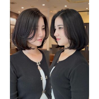 riho・　ミディアムボブ～noise  hair(ノイズヘア　大手町店)秋本　莉帆ブログ