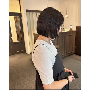 riho  艶髪ボブ～noise hair(ノイズヘア　大手町店)秋本　莉帆ブログ　