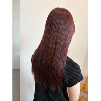 ワンカラーでつくるレッドブラウン～Luora(ルオラ　並木店)園山　七彩ブログ